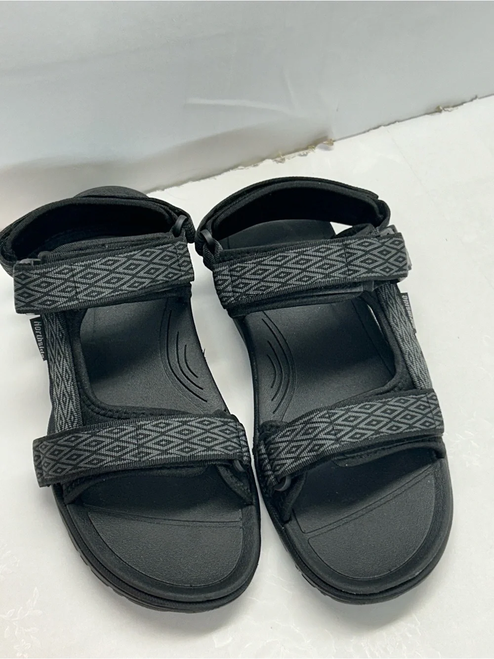 Women’s Black Adjustable Strap Sandals